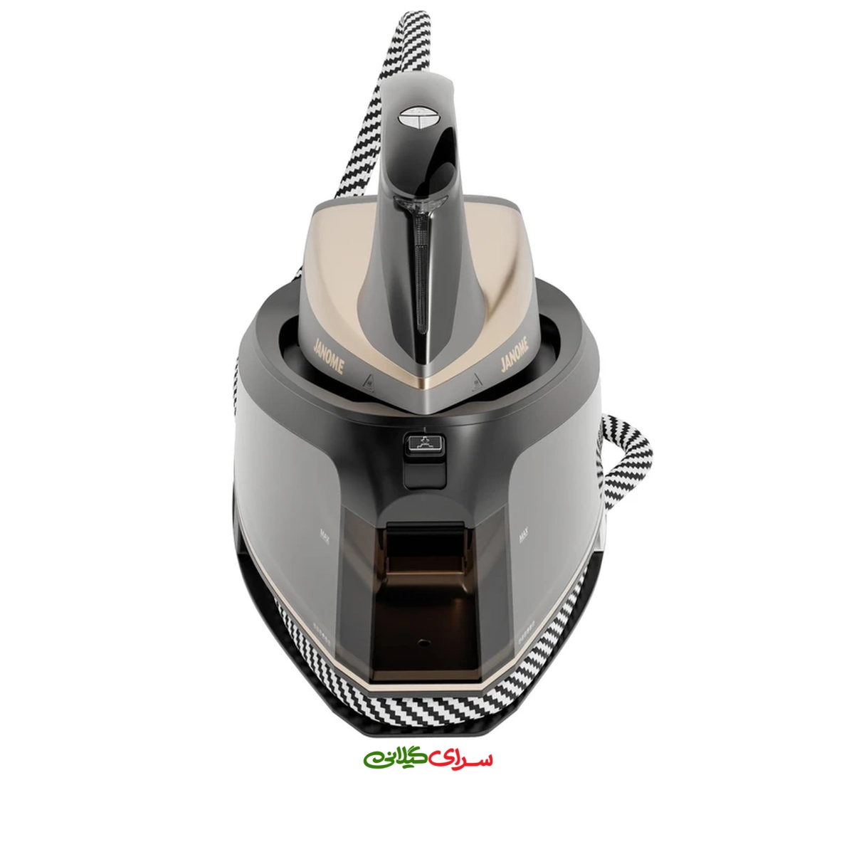 اتو بخار مخزن دار 2200 وات کفی AIRGLIDE بژ مشکی ژانومه مدل SE2550