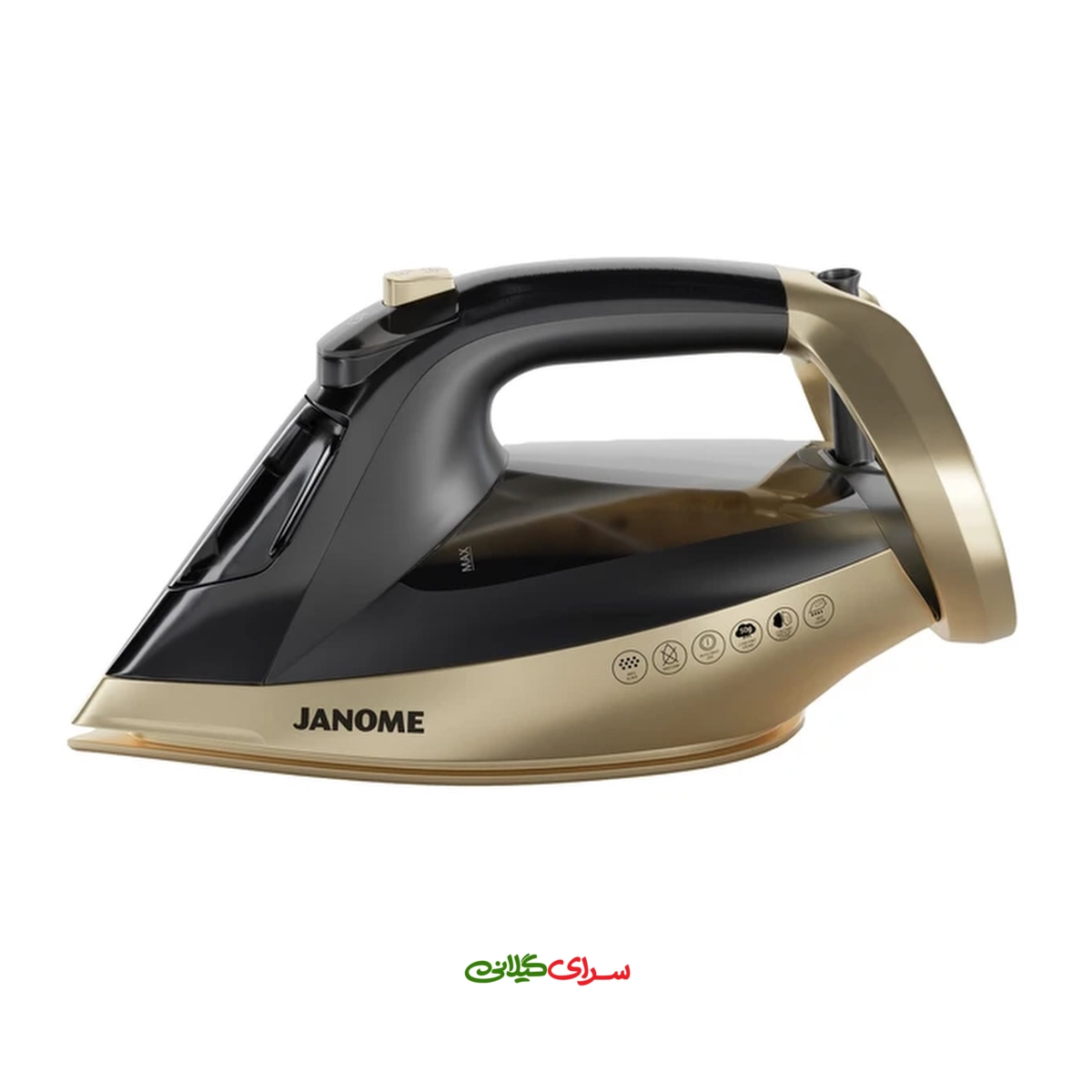 اتو بخار 2600 وات کفی AIRGLIDE بژ مشکی ژانومه مدل ID1050