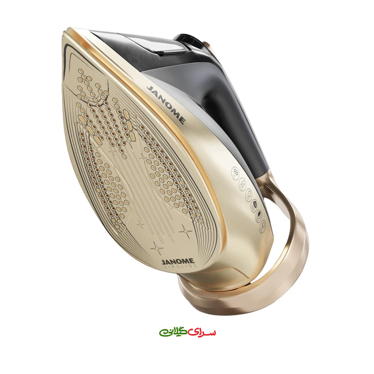 اتو بخار 2600 وات کفی AIRGLIDE بژ مشکی ژانومه مدل ID1050