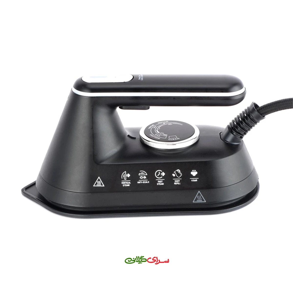 اتو بخار مخزن دار 2400 وات کفی AIRGLIDE مشکی ژانومه مدل SE2940