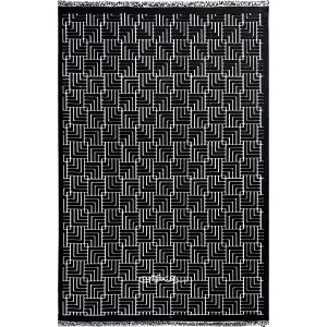 فرش ماشینی میکرو بلک ارمانی 420 شانه تراکم 840 کد 100378