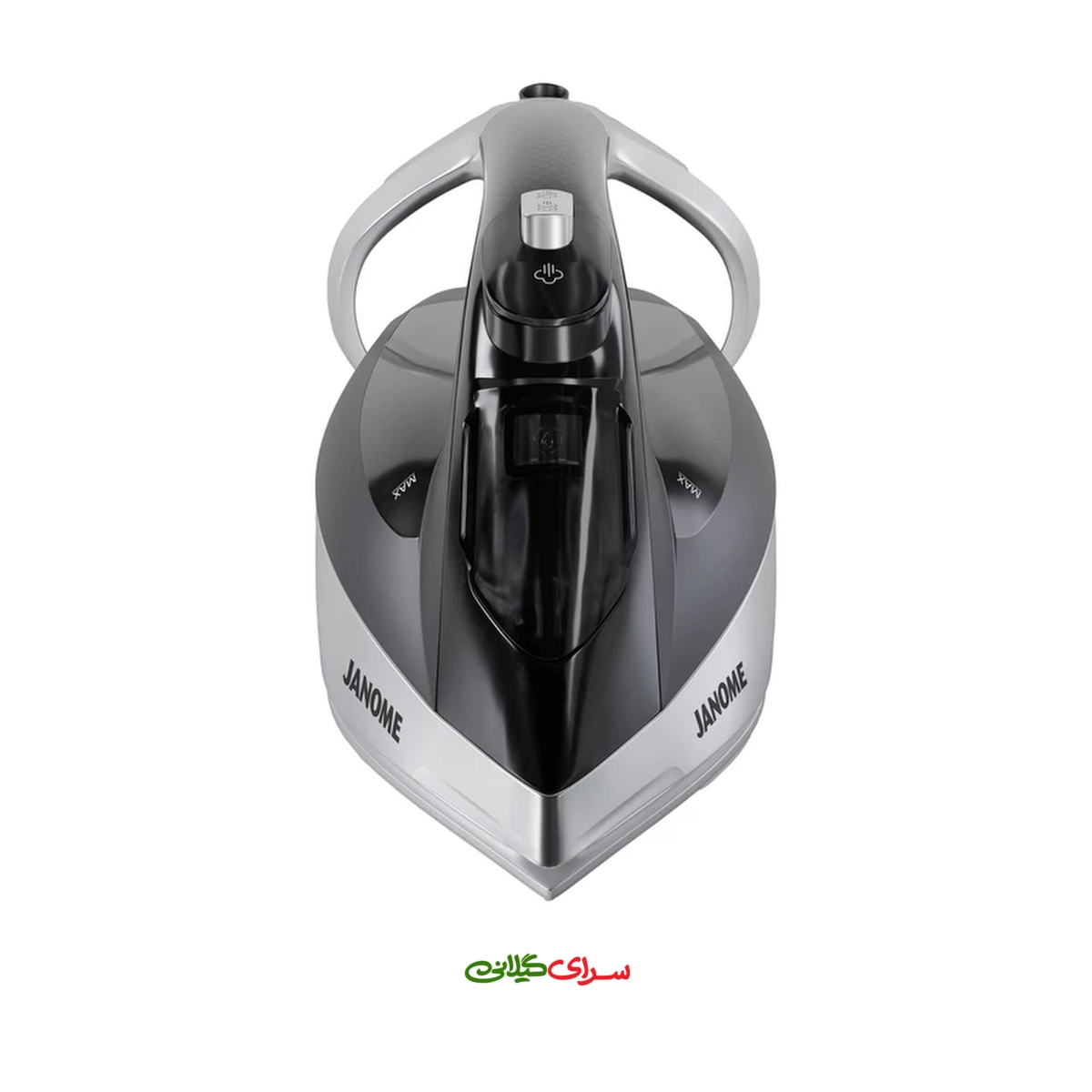 اتو بخار 2600 وات کفی AIRGLIDE مشکی استیل ژانومه مدل ID 1040