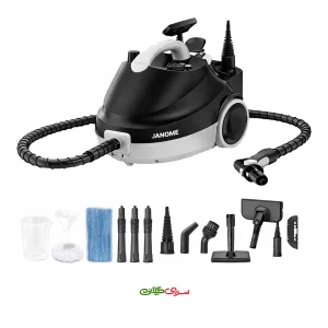 بخار شوی چند منظوره 2000 وات 5 بار مشکی ژانومه مدل CB 7580