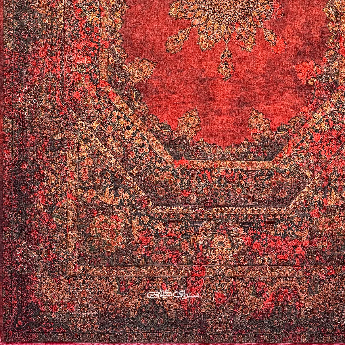 فرش ماشینی تمام رنگ بهراد عرش 1240 شانه تراکم 1840 کد 100358