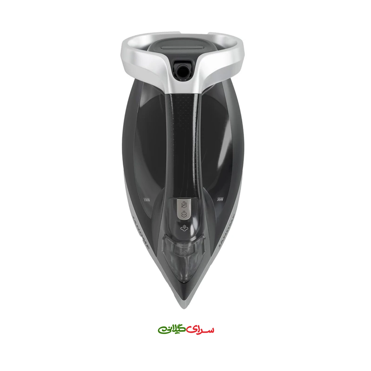 اتو بخار 2600 وات کفی AIRGLIDE مشکی استیل ژانومه مدل ID 1040