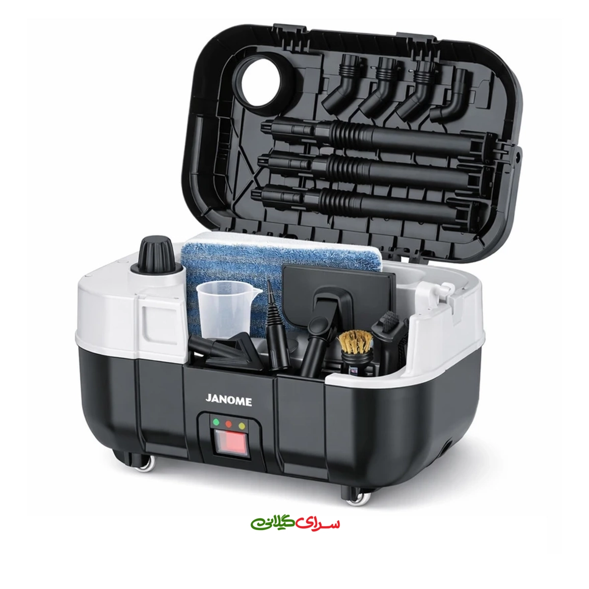 بخار گر چند منظوره 2000 وات قابل حمل مشکی ژانومه مدل CB 7880