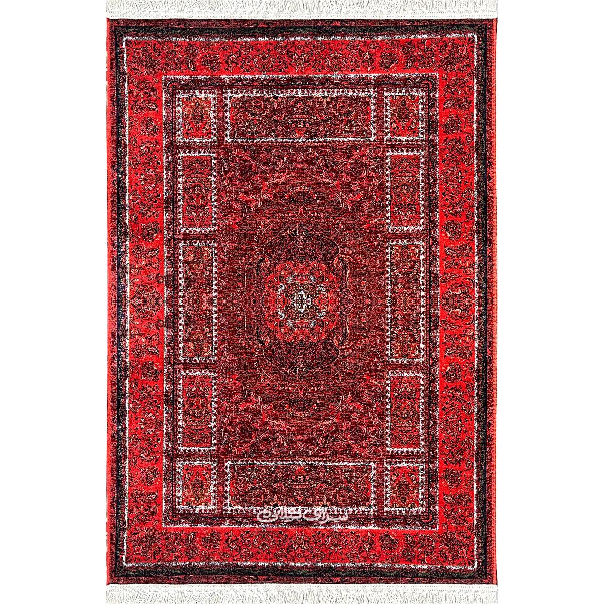 فرش ماشینی کلکسیون فرح لاکی ارمانی 1200 شانه تراکم 3600 کد 100273