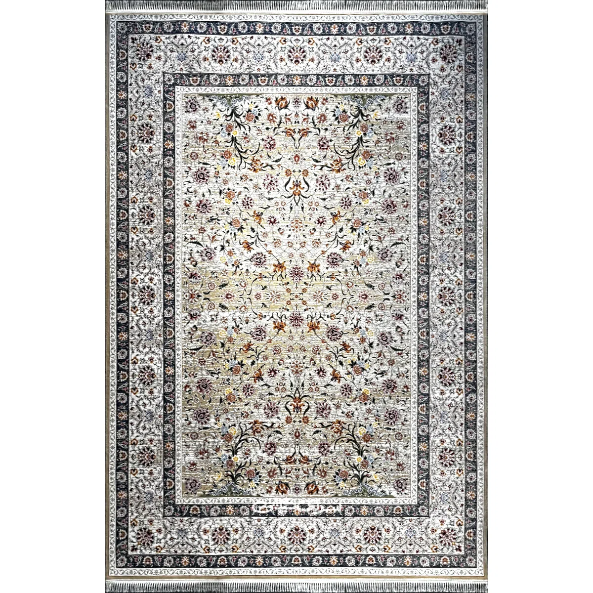 فرش ماشینی دیارا بژ ایده آل 1200 شانه تراکم 3600 کد 100435