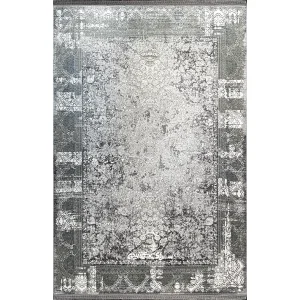 فرش ماشینی ونتیج دودی ایده آل 1200 شانه تراکم 3600 کد 100436