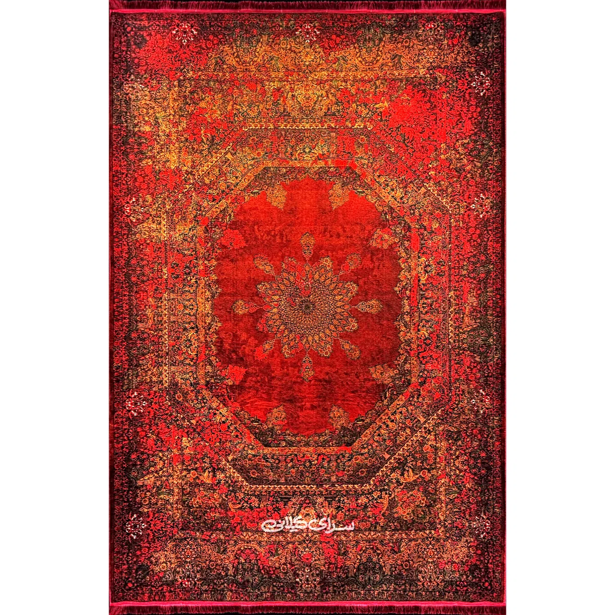 فرش ماشینی تمام رنگ بهراد عرش 1240 شانه تراکم 1840 کد 100358