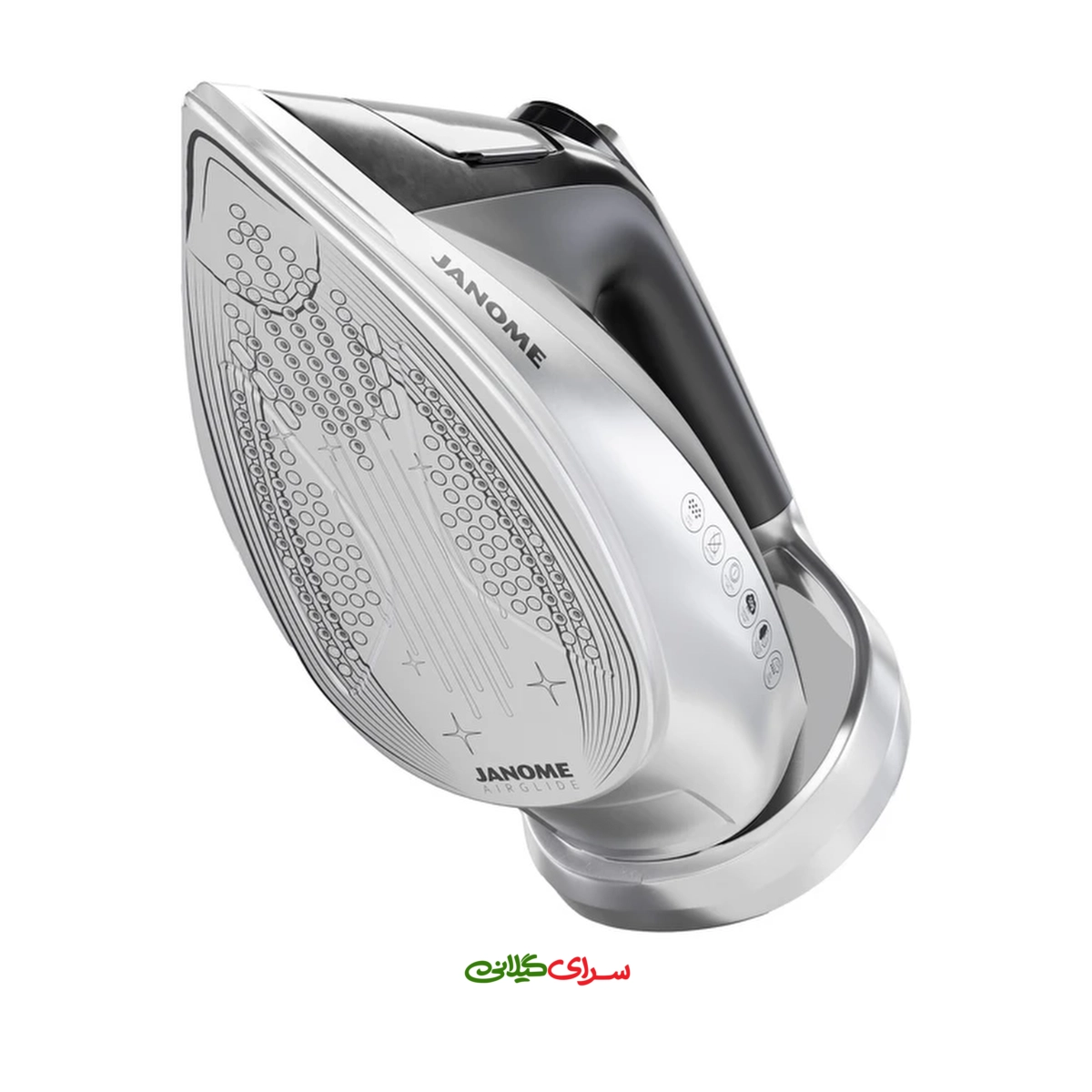اتو بخار 2600 وات کفی AIRGLIDE مشکی استیل ژانومه مدل ID 1040