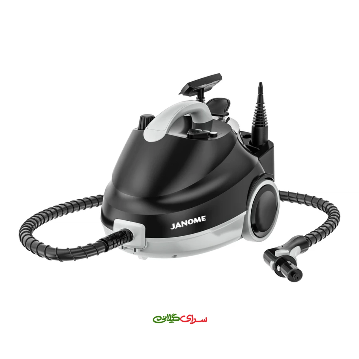بخار شوی چند منظوره 2000 وات 5 بار مشکی ژانومه مدل CB 7580