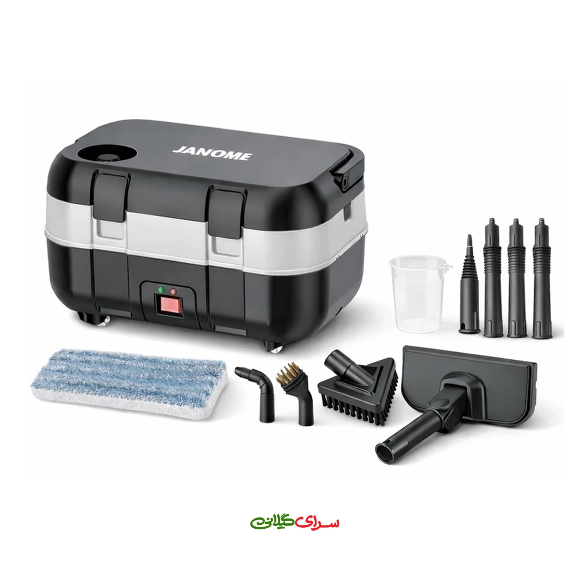 بخار گر چند منظوره 2000 وات قابل حمل مشکی ژانومه مدل CB 7880