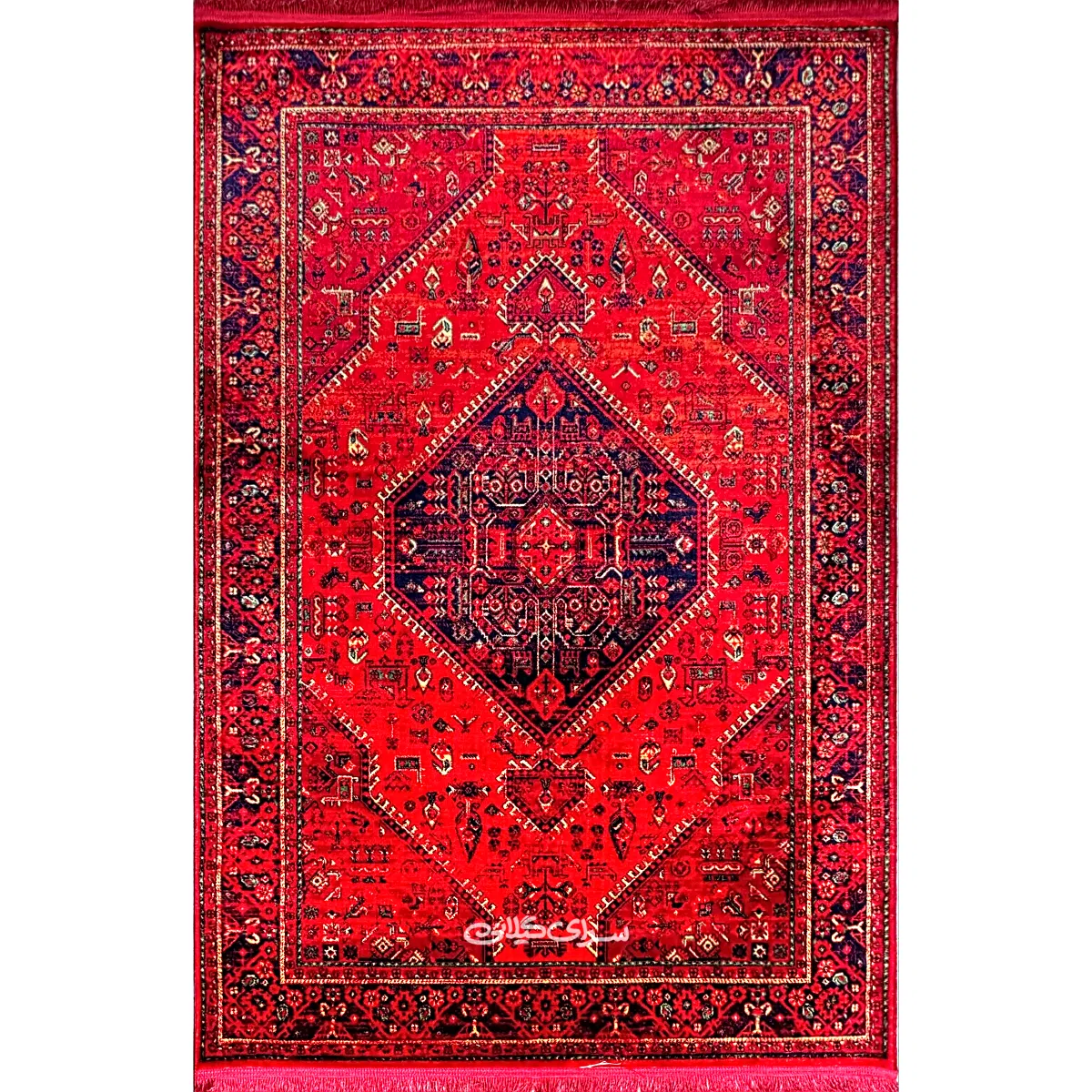فرش ماشینی کلکسیون هرمس لاکی نقش کهن 500 شانه تراکم 1200 کد 100421