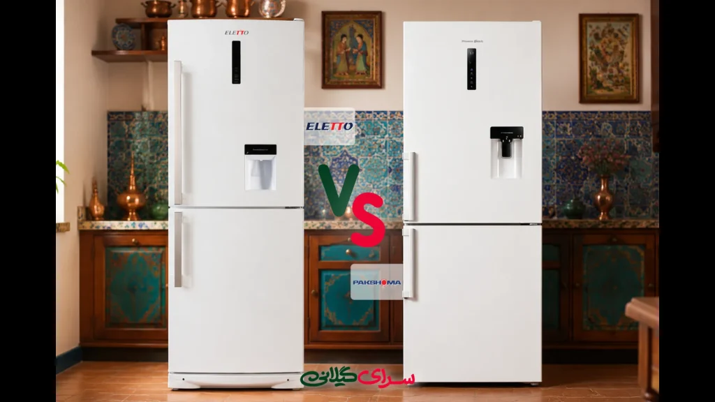 مقایسه یخچال کمبی پاکشوما 496IW-N2 و التتو NC-7021 | کدام نوفراست بهتر است؟