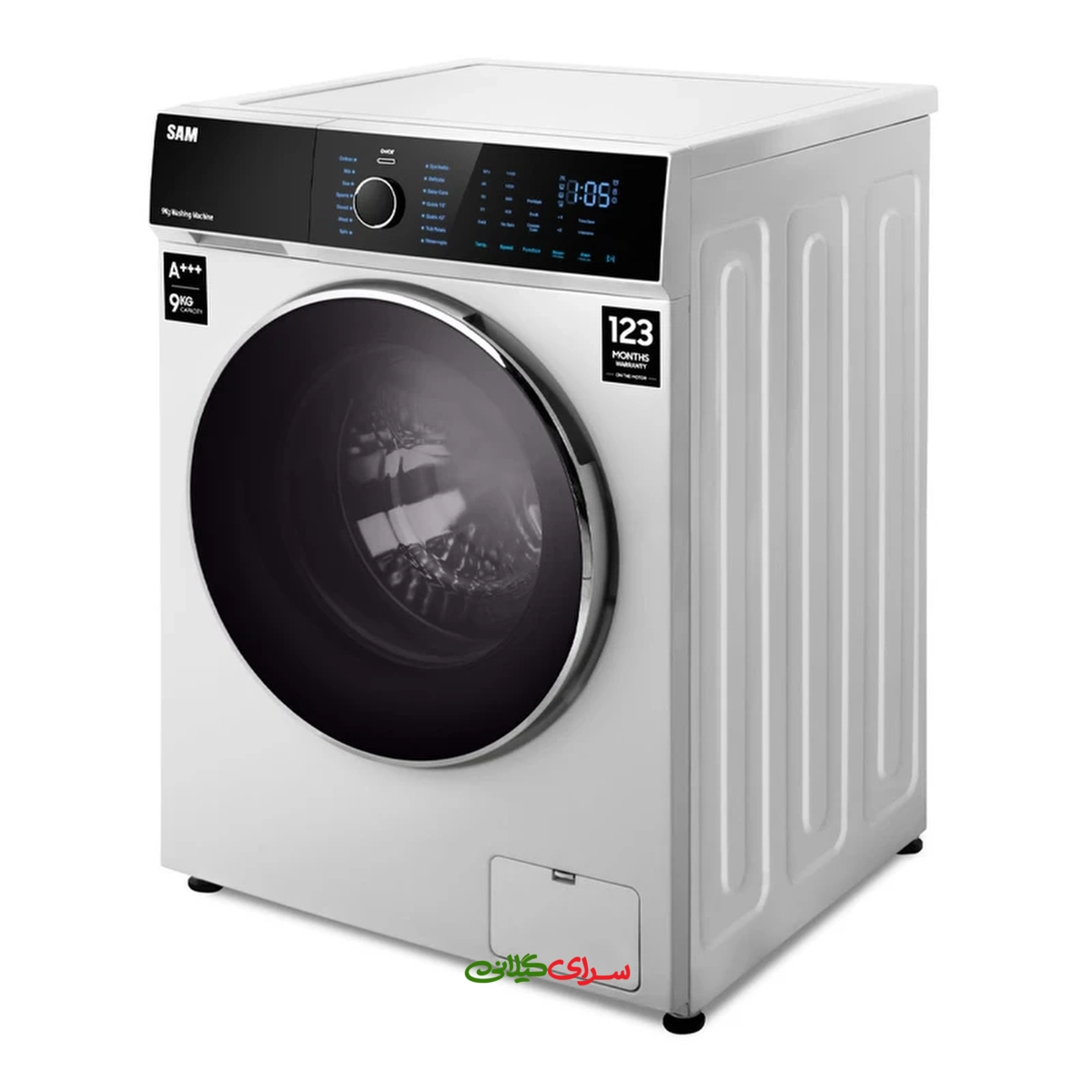 ماشین لباسشویی 9 کیلو گرمی DIRECT DRIVE سفید سام مدل DD-P1482/W