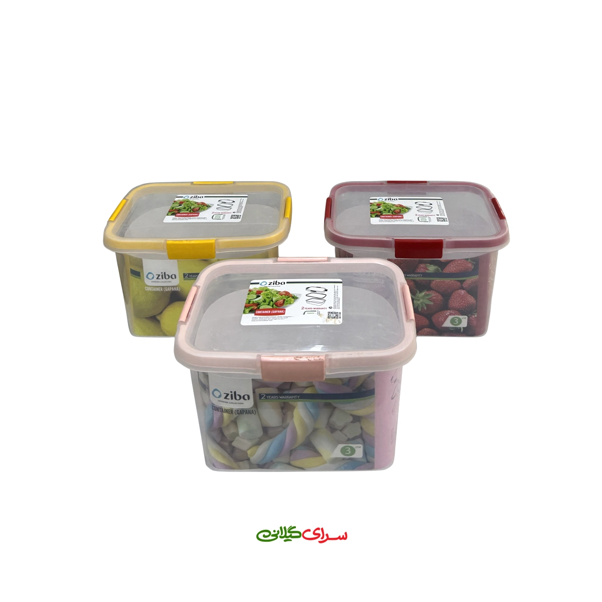 ظرف فریزری 3 لیتری گاپانا مستطیل کد 204262