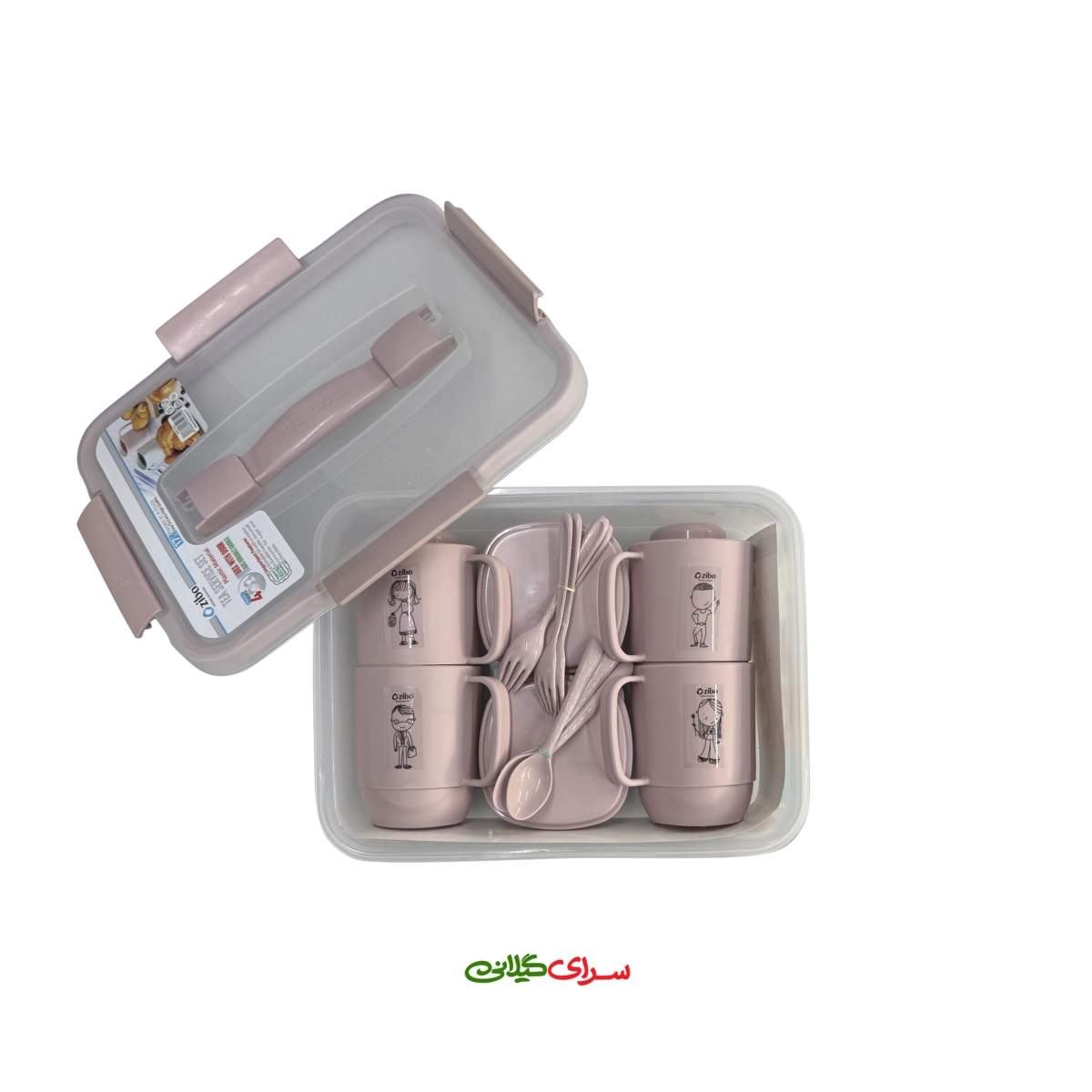 ست چای خوری 4 نفره هاوایی کرپ کد 207007