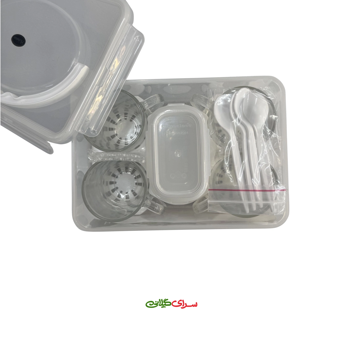 سرویس چای خوری 4 نفره دلنار سفید کد 205864