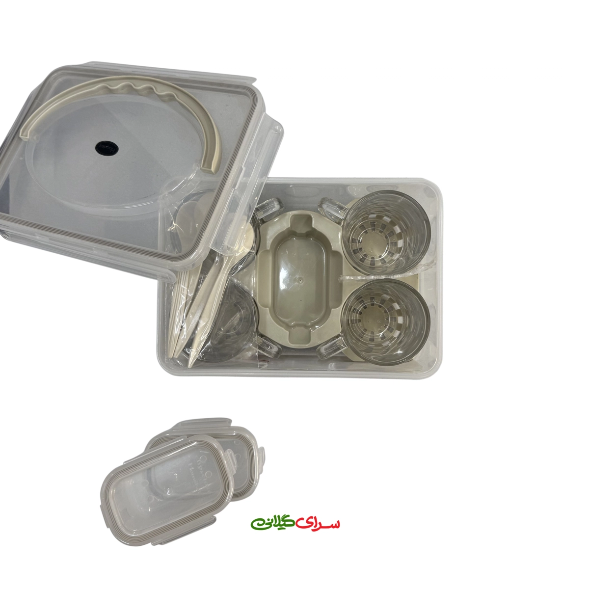 سرویس چای خوری 4 نفره دلنار کرم کد 205864