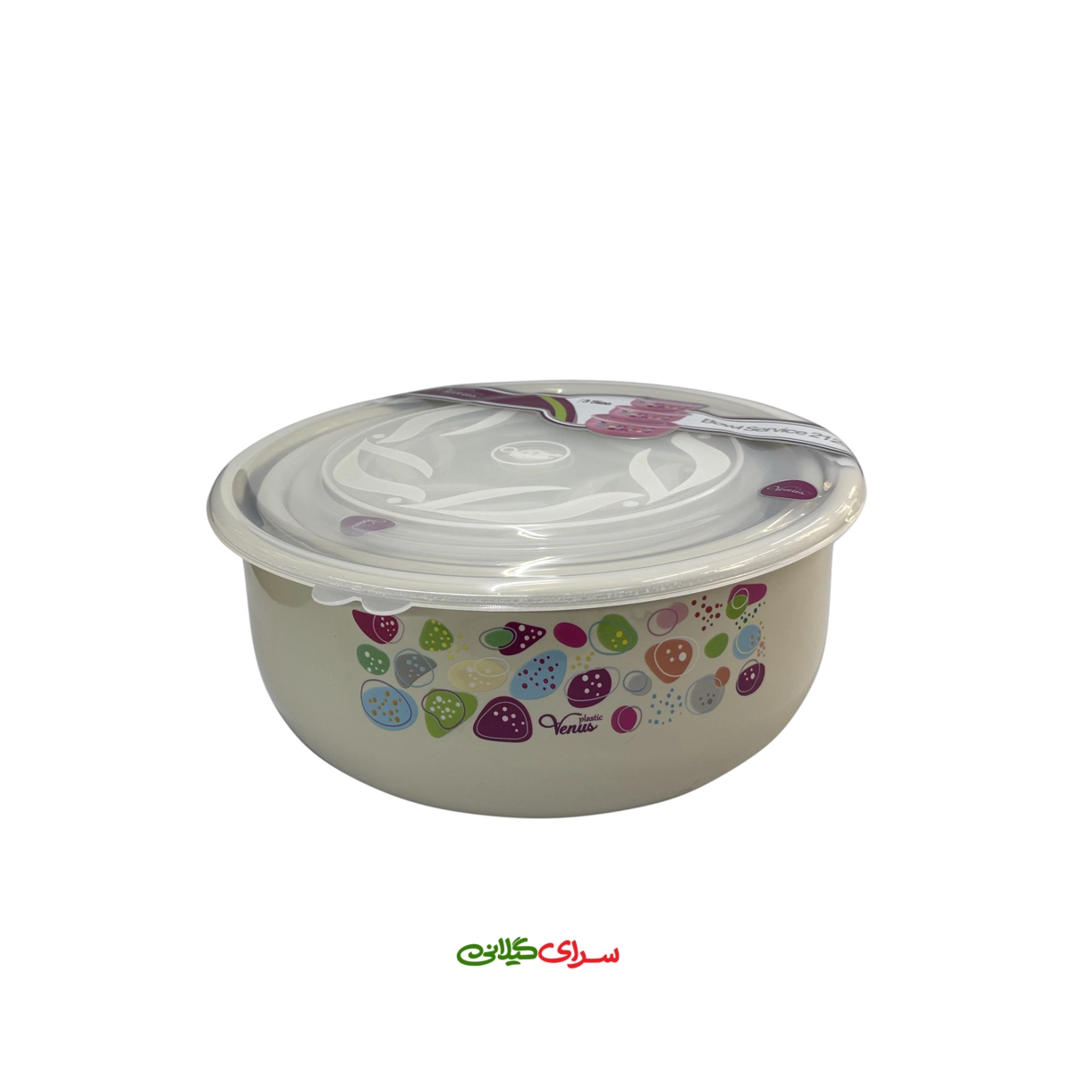 سرویس کاسه 3 سایز درب دار 2123 کرم ونوس کد 200698