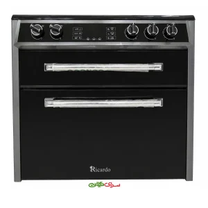 اجاق گاز 5 شعله طرح فر شیشه ای کشو دار ریکاردو مدل FR5003