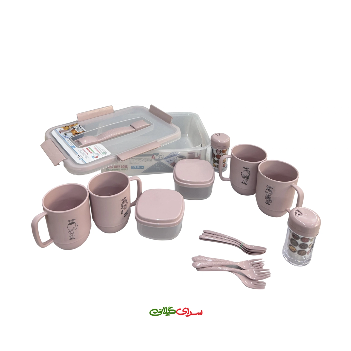 ست چای خوری 4 نفره هاوایی کرپ کد 207007