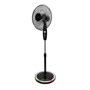 پنکه برقی ایستاده تایمر دار سفید مشکی نانیوا مدل NSF-4035