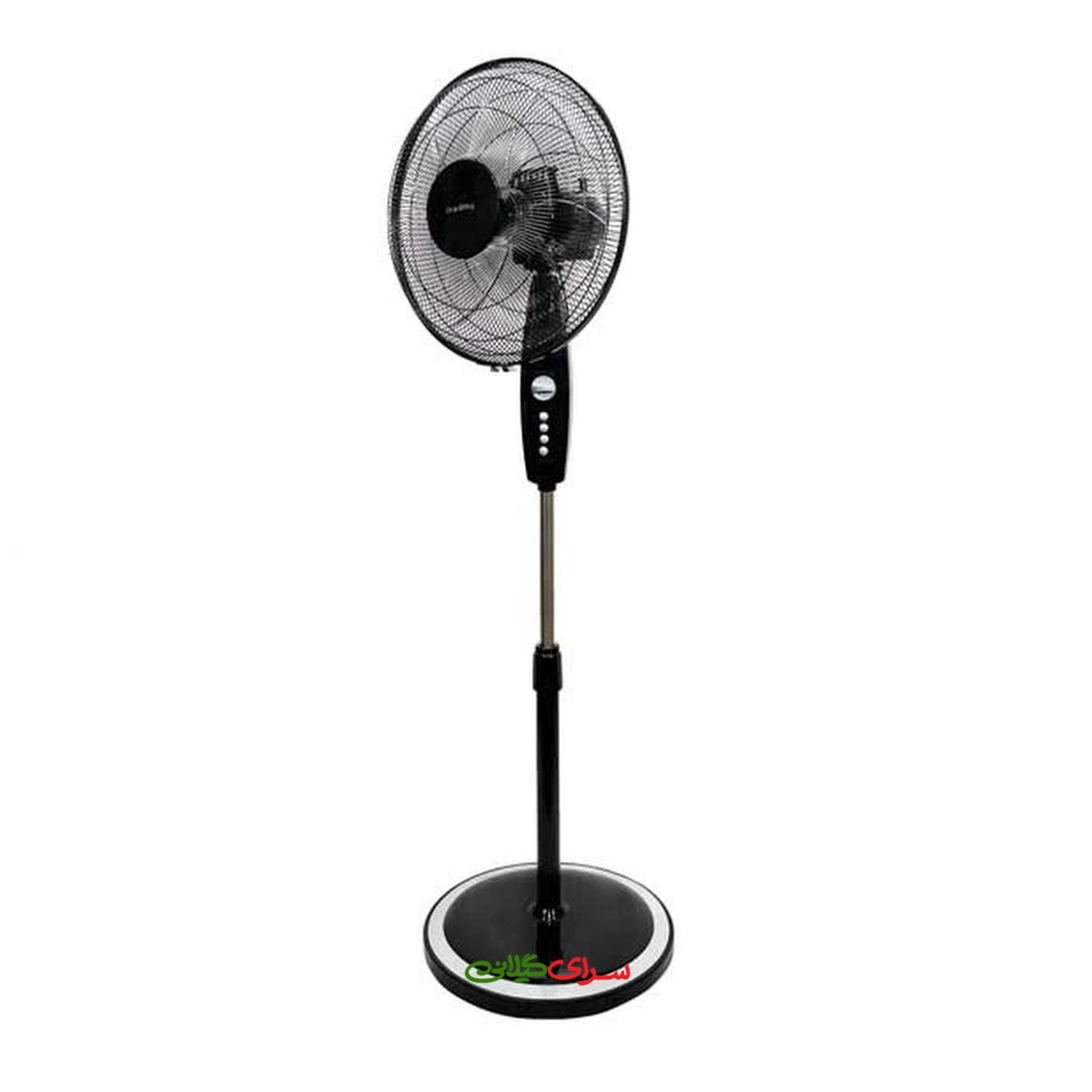 پنکه برقی ایستاده تایمر دار سفید مشکی نانیوا مدل NSF-4035