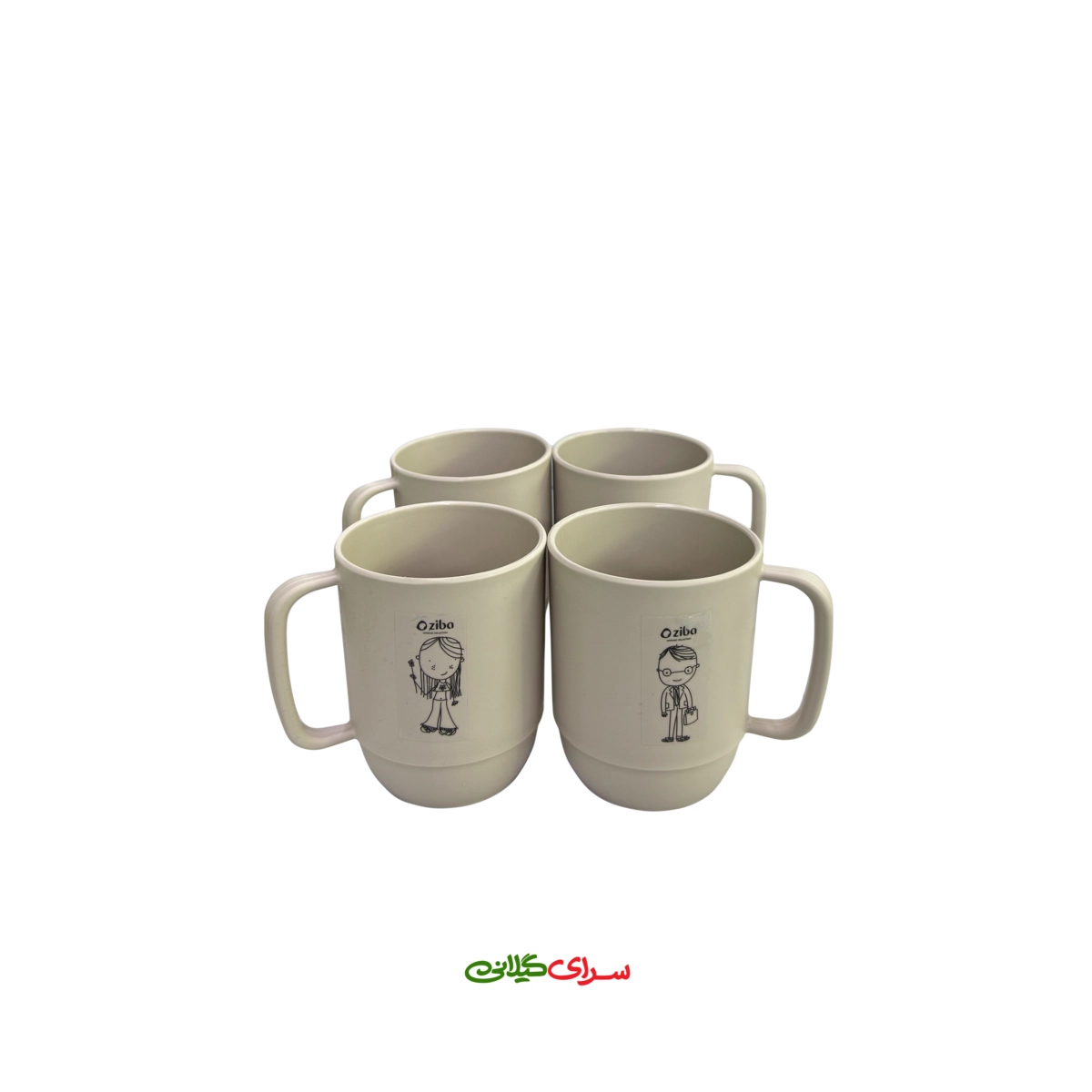 ست چای خوری 4 نفره هاوایی کرم کد 207007
