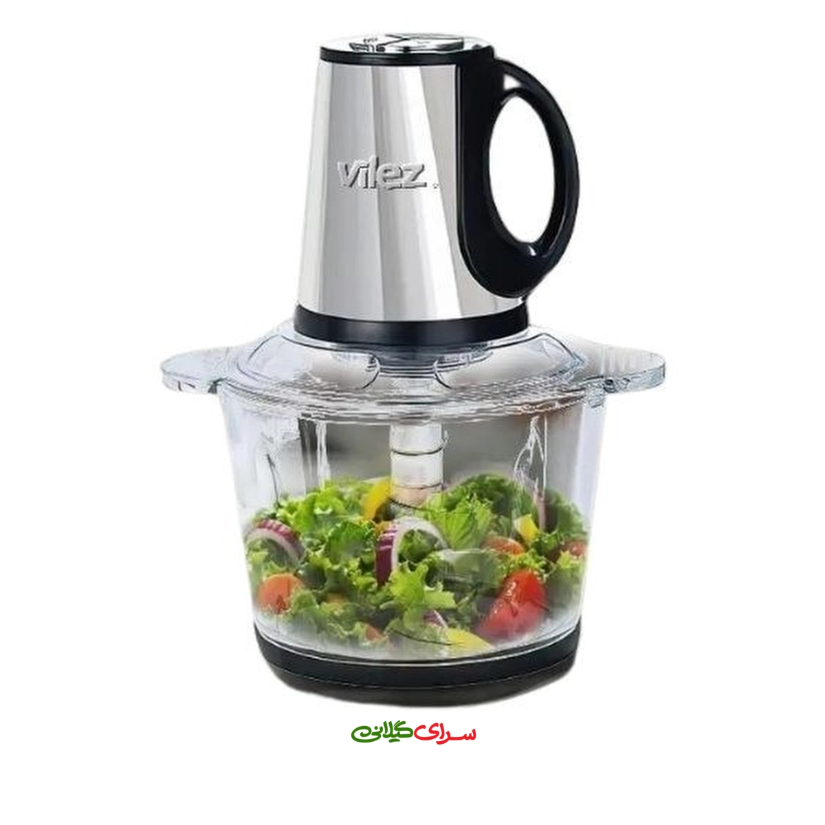 خرد کن 3 لیتری 6 تیغه استیل مشکی ویلز مدل VL-6040 B