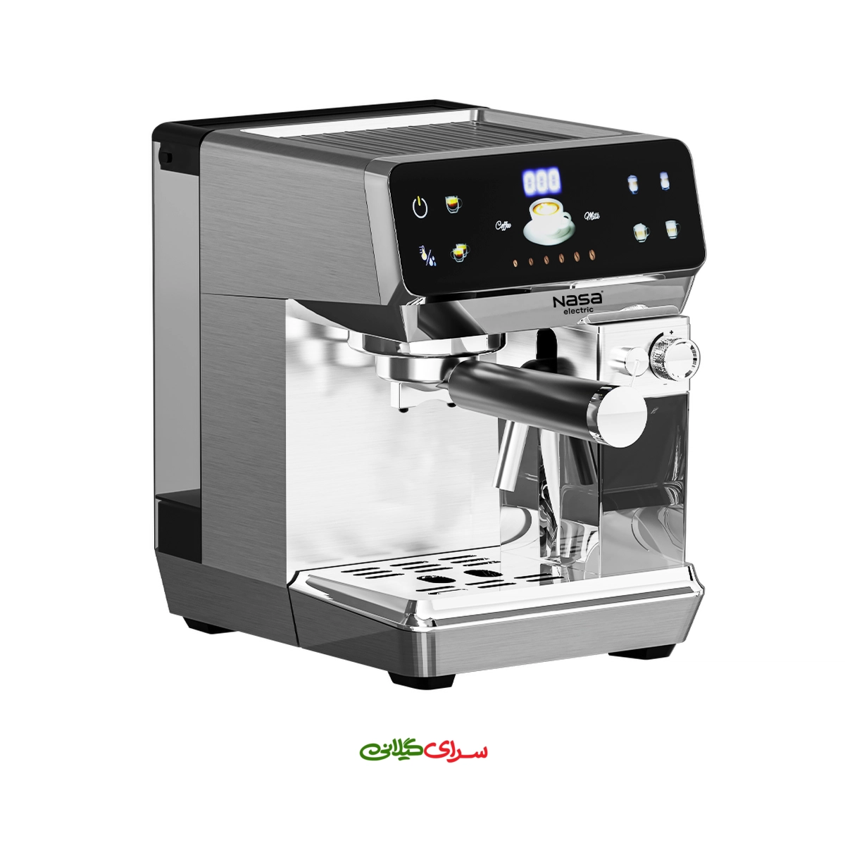 اسپرسو ساز 1.8 لیتری 20 بار استیل ناسا مدل NS-540